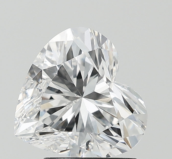 2.02 Carat Heart Lab Diamond with  Cut Diamond in 14KT  view 1

