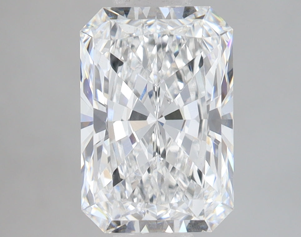 2.59 Carat Radiant Lab Diamond with  Cut Diamond in 14KT  view 1
