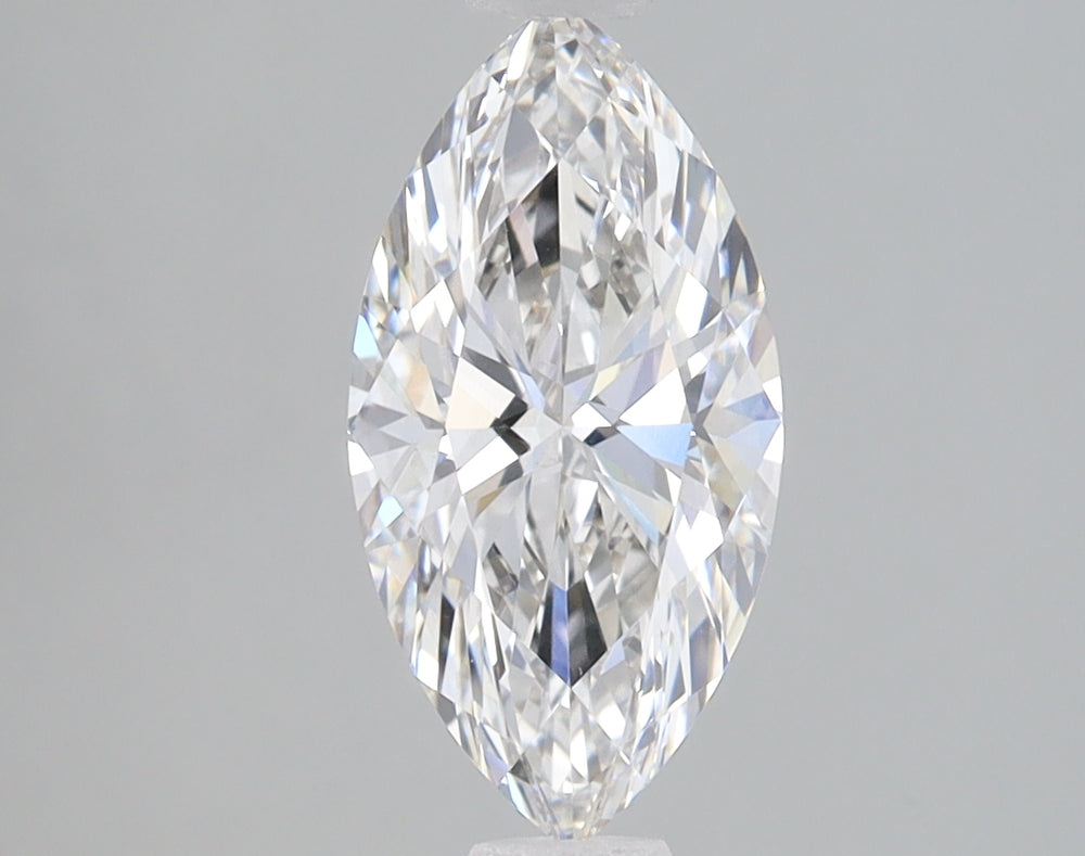 1.42 Carat Marquise Lab Diamond with  Cut Diamond in 14KT  view 1
