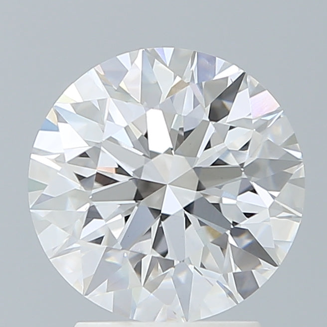 2.7 Carat Round Lab Diamond with  Cut Diamond in 14KT  view 1
