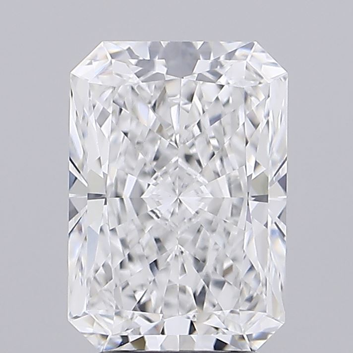 3.08 Carat Radiant Lab Diamond with  Cut Diamond in 14KT  view 1

