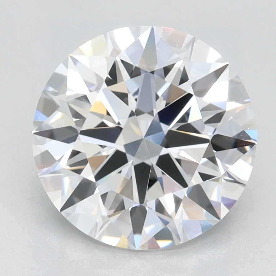2.34 Carat Round Lab Diamond with  Cut Diamond in 14KT  view 1
