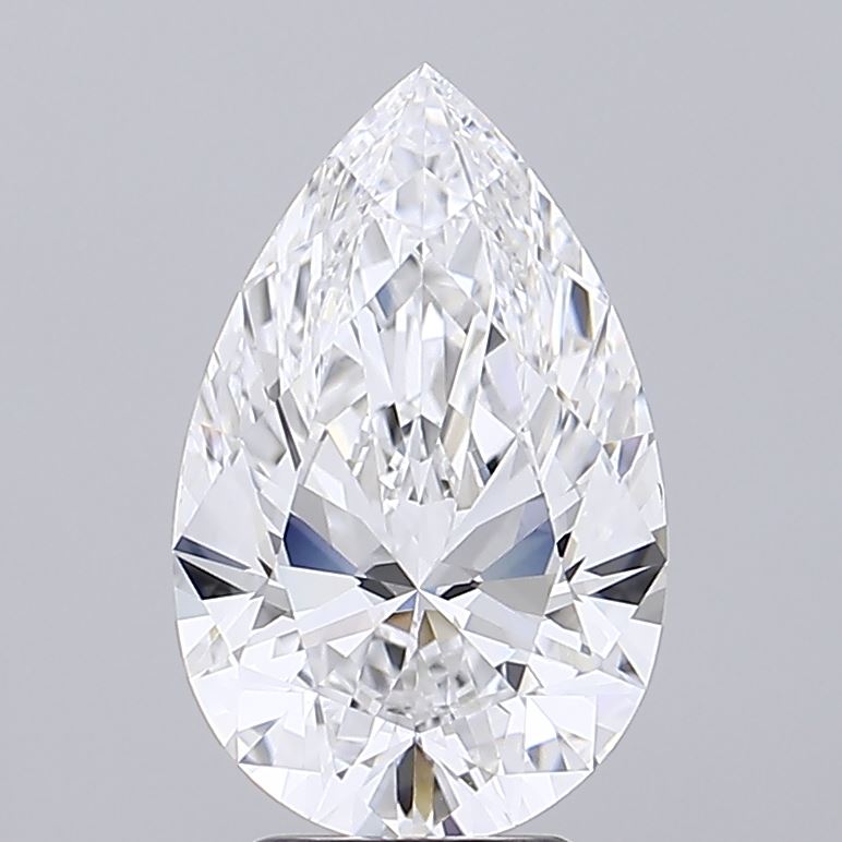 0.33 Carat Pear Lab Diamond with  Cut Diamond in 14KT  view 1

