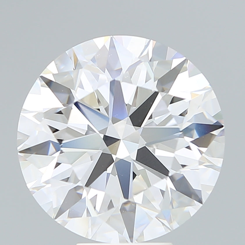 8.1 Carat Round Lab Diamond with  Cut Diamond in 14KT  view 1
