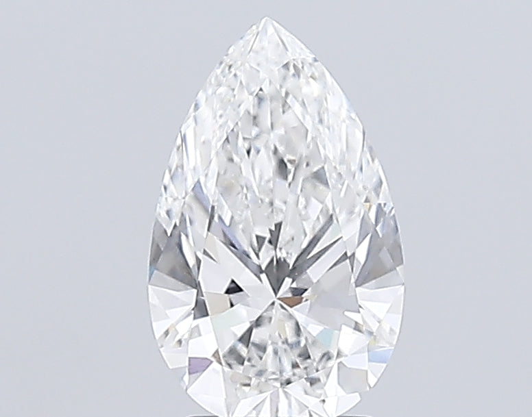 2.8 Carat Pear Lab Diamond with  Cut Diamond in 14KT  view 1
