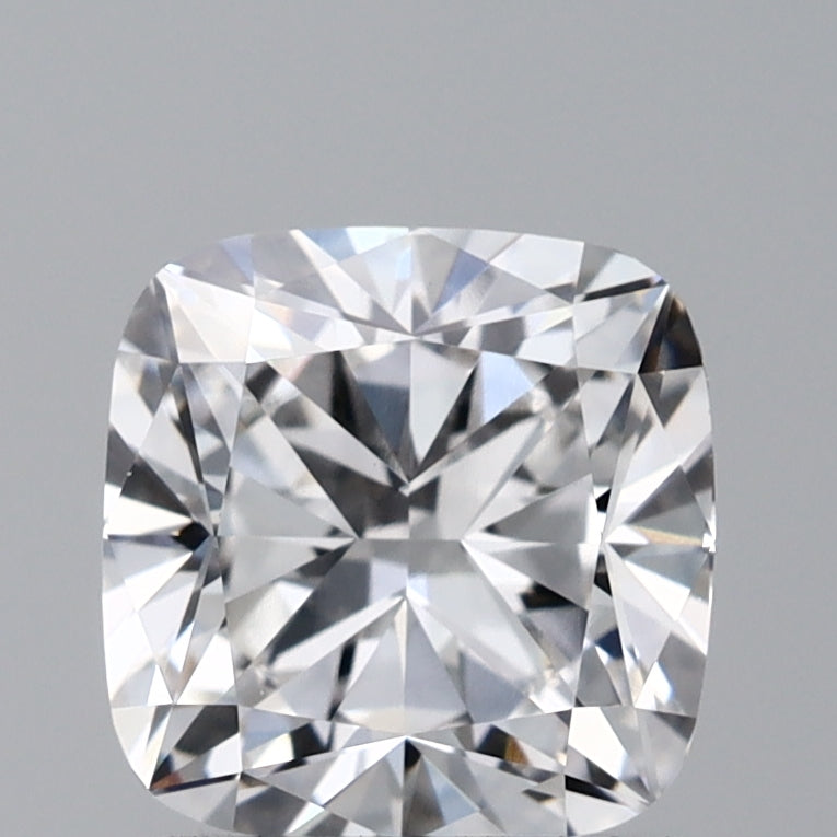 1.55 Carat Cushion Lab Diamond with  Cut Diamond in 14KT  view 1
