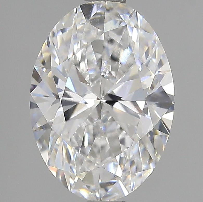 2.31 Carat Oval Lab Diamond with  Cut Diamond in 14KT  view 1
