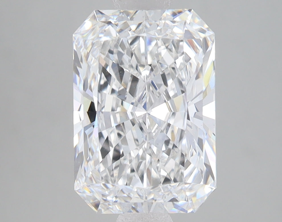 2.69 Carat Radiant Lab Diamond with  Cut Diamond in 14KT  view 1
