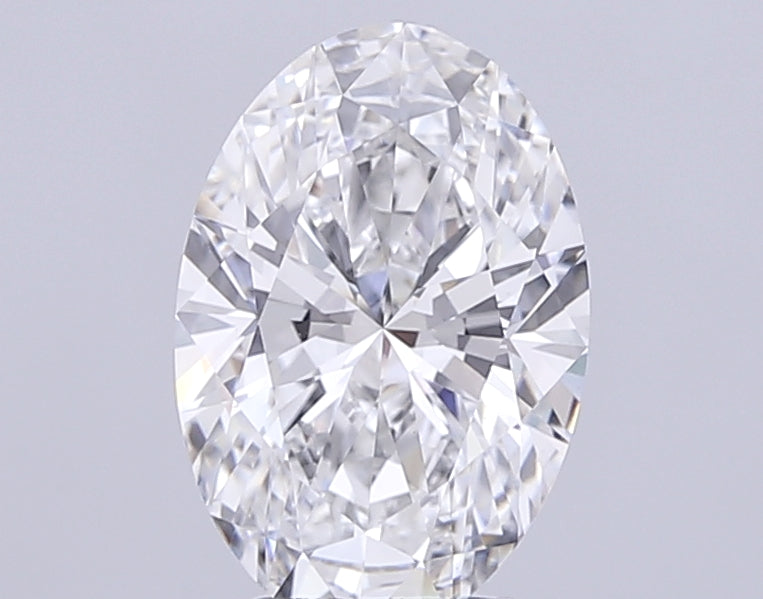 3.51 Carat Oval Lab Diamond with  Cut Diamond in 14KT  view 1
