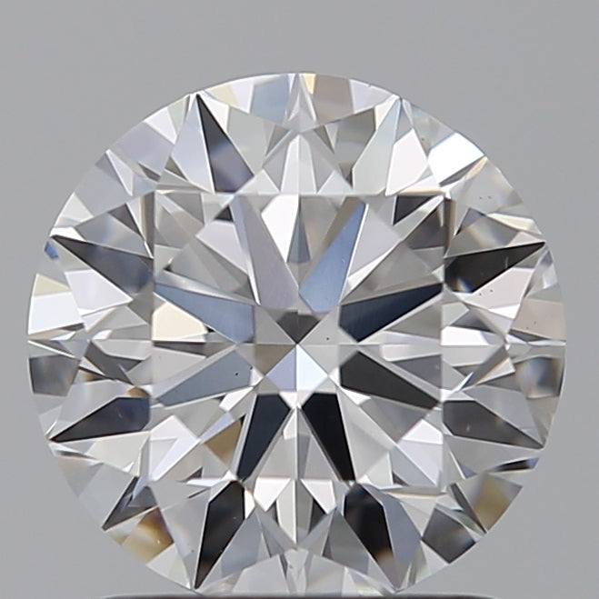 1.5 Carat Round Lab Diamond with  Cut Diamond in 14KT  view 1
