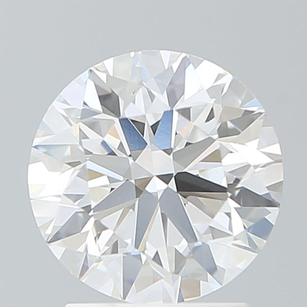2.18 Carat Round Lab Diamond with  Cut Diamond in 14KT  view 1
