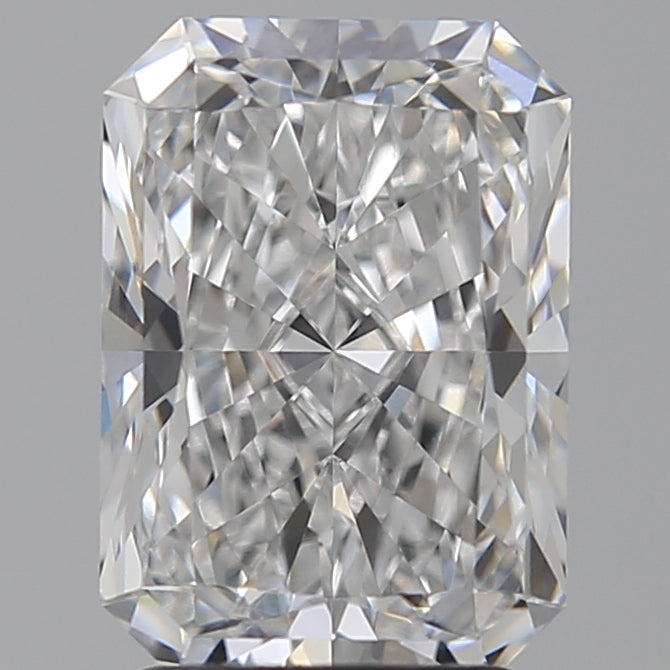 2.58 Carat Radiant Lab Diamond with  Cut Diamond in 14KT  view 1
