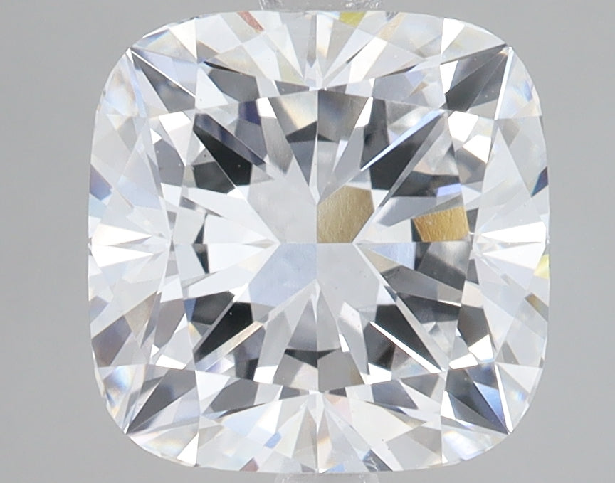 3.55 Carat Cushion Lab Diamond with  Cut Diamond in 14KT  view 1
