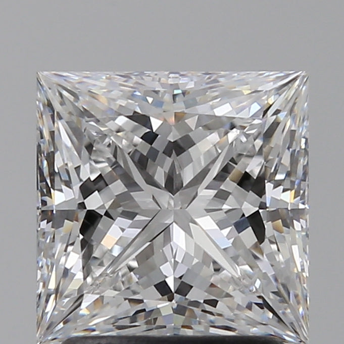 2.02 Carat Princess Lab Diamond with  Cut Diamond in 14KT  view 1
