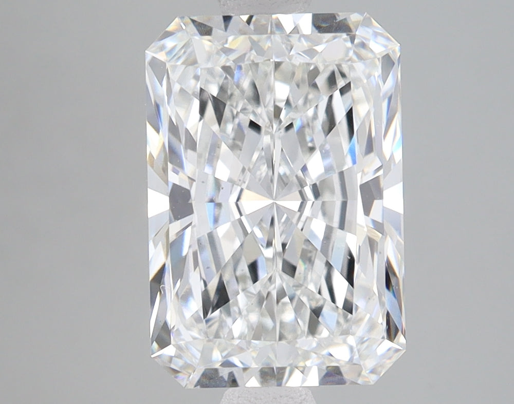 3.59 Carat Radiant Lab Diamond with  Cut Diamond in 14KT  view 1
