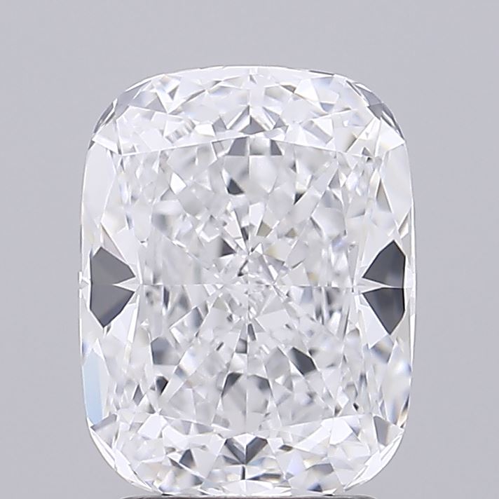 3.0 Carat Cushion Lab Diamond with  Cut Diamond in 14KT  view 1
