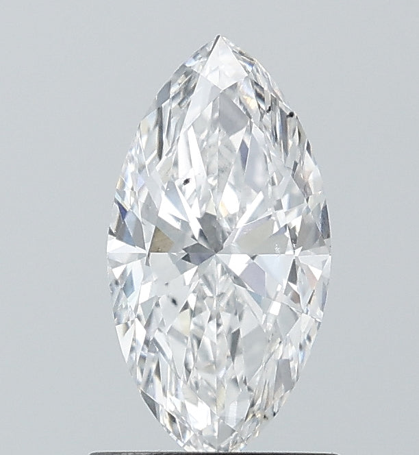 0.98 Carat Marquise Lab Diamond with  Cut Diamond in 14KT  view 1
