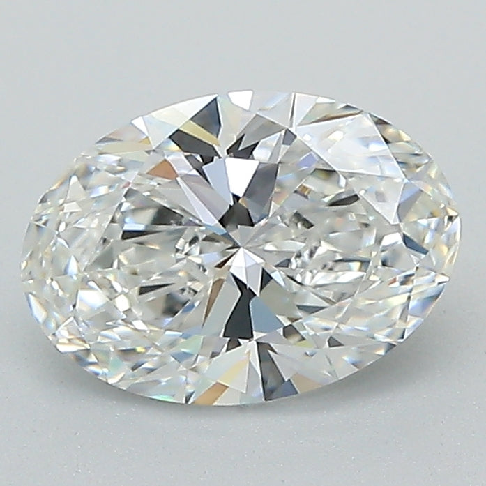 1.37 Carat Oval Lab Diamond with  Cut Diamond in 14KT  view 1
