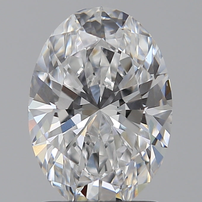 1.55 Carat Oval Lab Diamond with  Cut Diamond in 14KT  view 1

