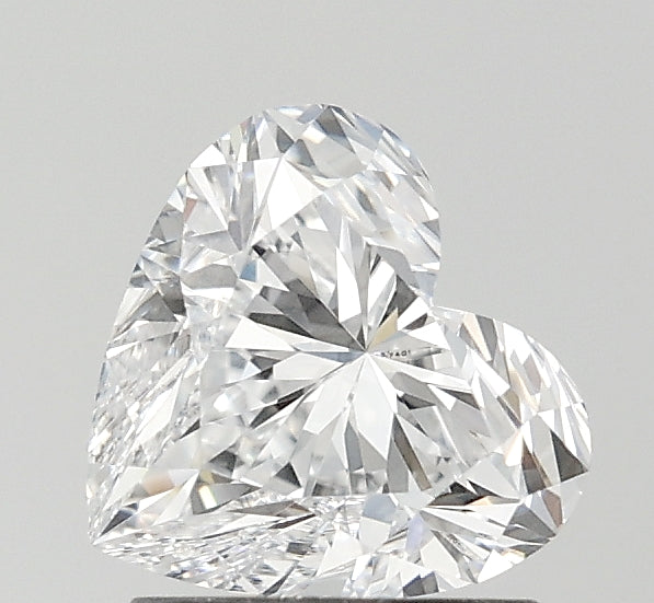 1.53 Carat Heart Lab Diamond with  Cut Diamond in 14KT  view 1
