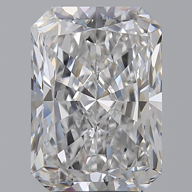 4.59 Carat Radiant Lab Diamond with  Cut Diamond in 14KT  view 1
