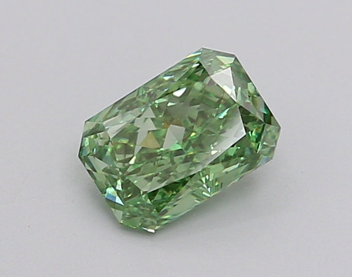 0.61 Carat Radiant Lab Diamond with  Cut Diamond in 14KT  view 1
