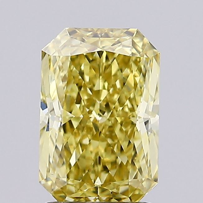 1.57 Carat Radiant Lab Diamond with  Cut Diamond in 14KT  view 1
