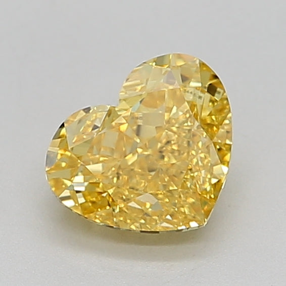 1.51 Carat Heart Lab Diamond with  Cut Diamond in 14KT  view 1
