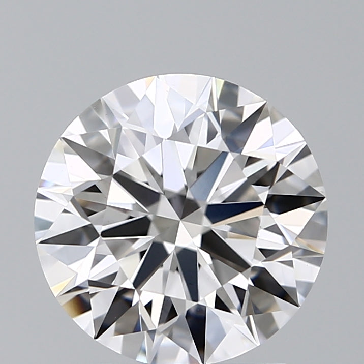2.0 Carat Round Lab Diamond with  Cut Diamond in 14KT  view 1
