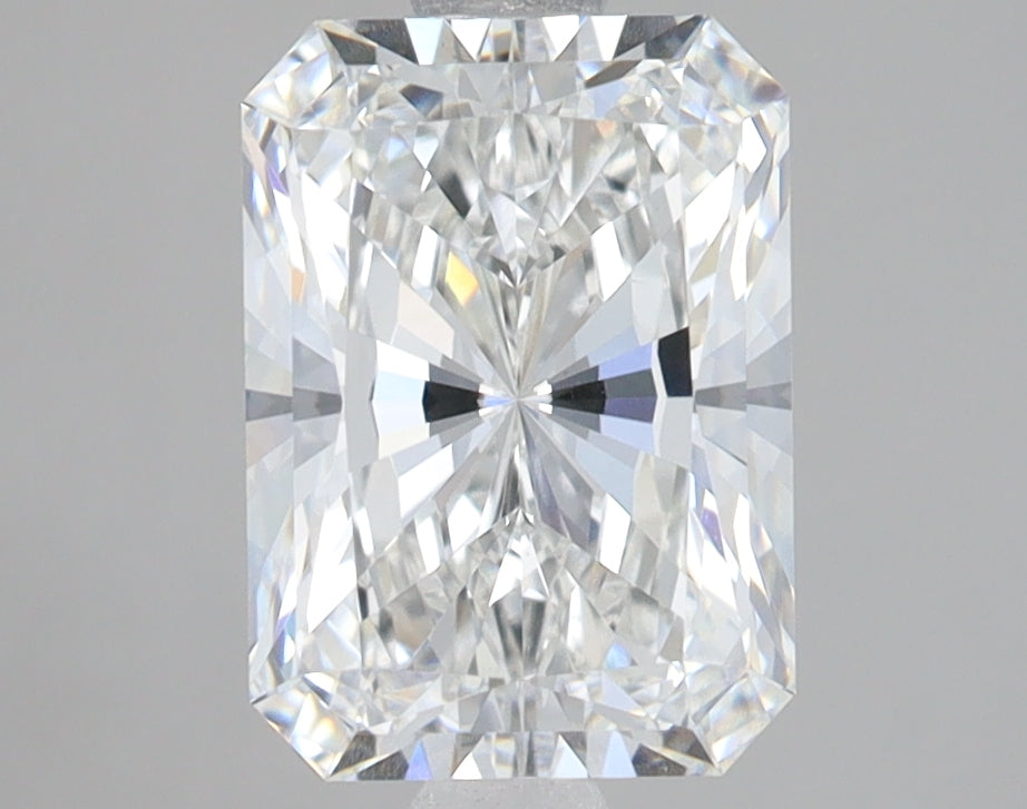 2.47 Carat Radiant Lab Diamond with  Cut Diamond in 14KT  view 1
