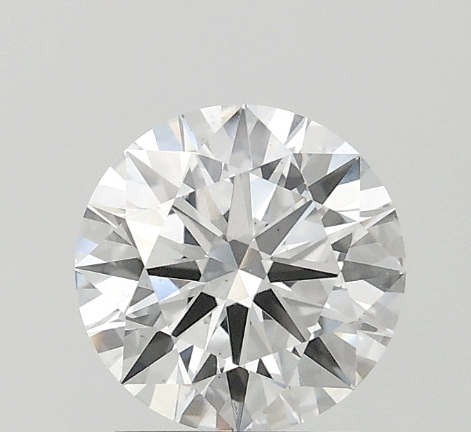 1.62 Carat Round Lab Diamond with  Cut Diamond in 14KT  view 1
