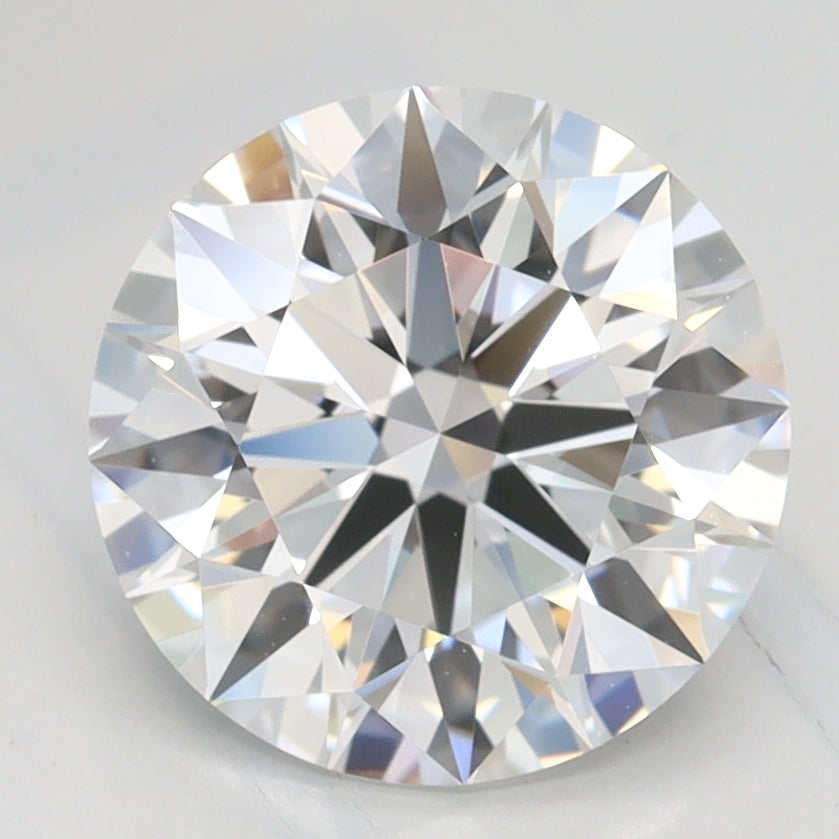 2.12 Carat Round Lab Diamond with  Cut Diamond in 14KT  view 1
