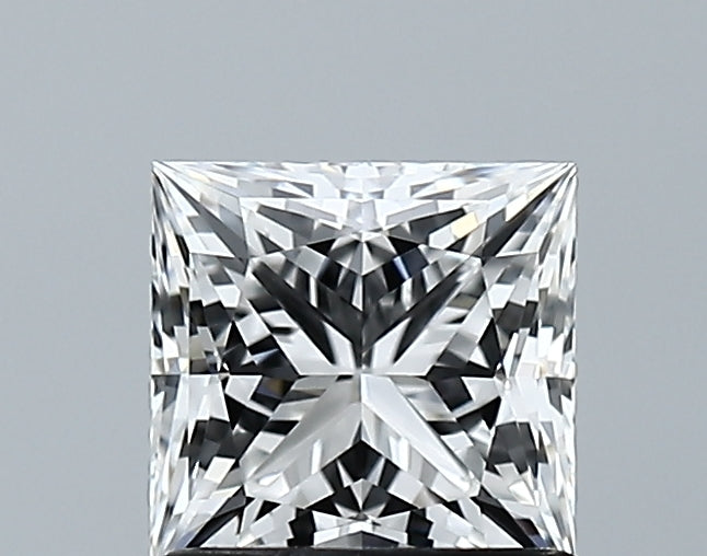 1.21 Carat Princess Lab Diamond with  Cut Diamond in 14KT  view 1
