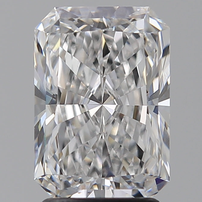 2.5 Carat Radiant Lab Diamond with  Cut Diamond in 14KT  view 1
