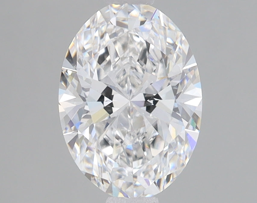 1.56 Carat Oval Lab Diamond with  Cut Diamond in 14KT  view 1
