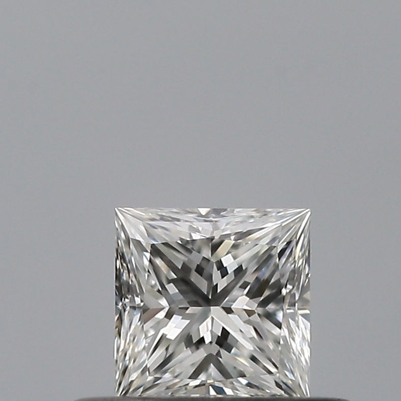 0.3 Carat Princess Natural Diamond with  Cut Diamond in 14KT  view 1
