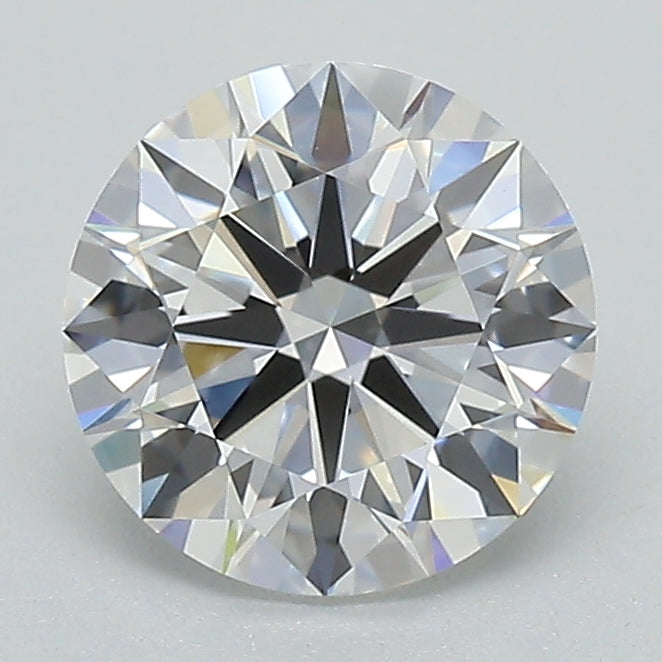 1.59 Carat Round Lab Diamond with  Cut Diamond in 14KT  view 1
