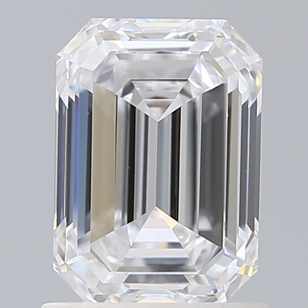 1.51 Carat Emerald Lab Diamond with  Cut Diamond in 14KT  view 1
