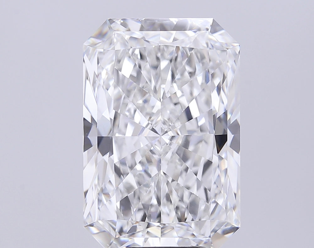 10.05 Carat Radiant Lab Diamond with  Cut Diamond in 14KT  view 1
