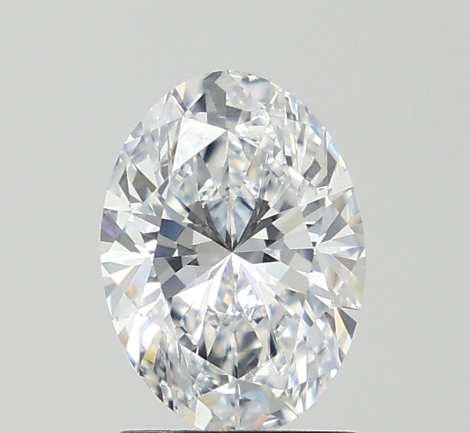 1.56 Carat Oval Lab Diamond with  Cut Diamond in 14KT  view 1
