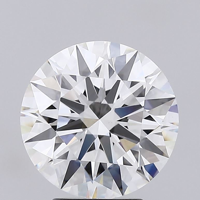 3.28 Carat Round Lab Diamond with  Cut Diamond in 14KT  view 1
