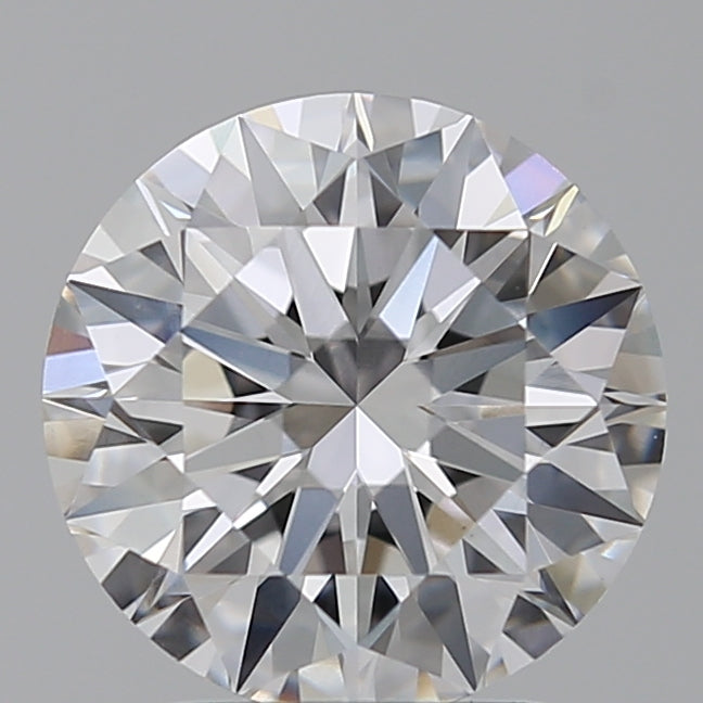 2.51 Carat Round Lab Diamond with  Cut Diamond in 14KT  view 1
