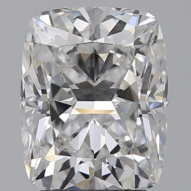 2.53 Carat Cushion Lab Diamond with  Cut Diamond in 14KT  view 1
