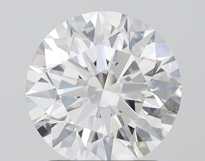 1.9 Carat Round Lab Diamond with  Cut Diamond in 14KT  view 1
