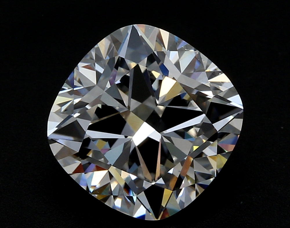 3.07 Carat Cushion Lab Diamond with  Cut Diamond in 14KT  view 1
