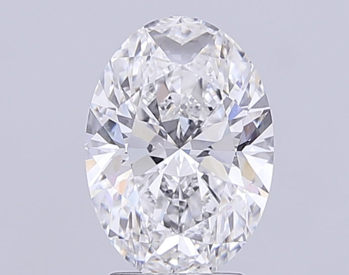 3.1 Carat Oval Lab Diamond with  Cut Diamond in 14KT  view 1
