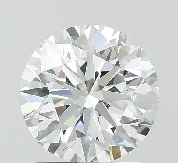 1.52 Carat Round Lab Diamond with  Cut Diamond in 14KT  view 1
