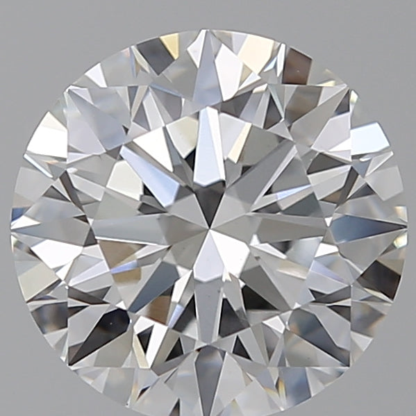 4.03 Carat Round Lab Diamond with  Cut Diamond in 14KT  view 1
