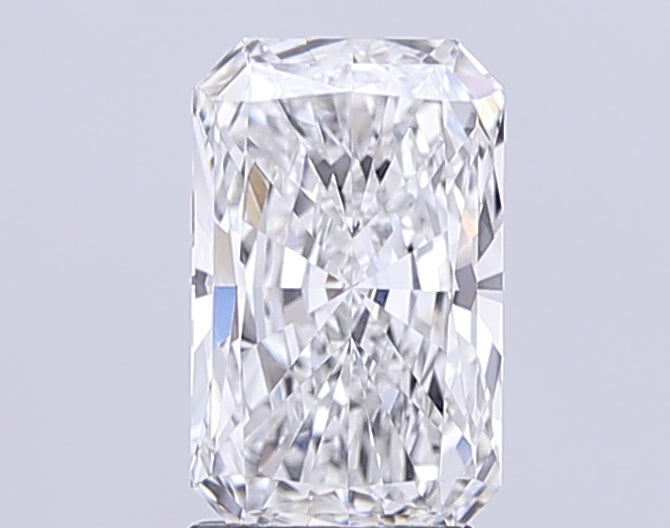 2.56 Carat Radiant Lab Diamond with  Cut Diamond in 14KT  view 1
