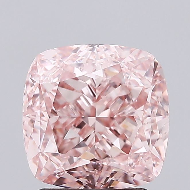 3.01 Carat Cushion Lab Diamond with  Cut Diamond in 14KT  view 1
